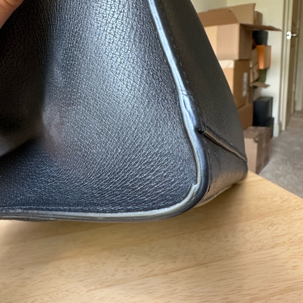 Gucci Black Leather Satchel with Crystal Butterfly - Picture 10 of 15